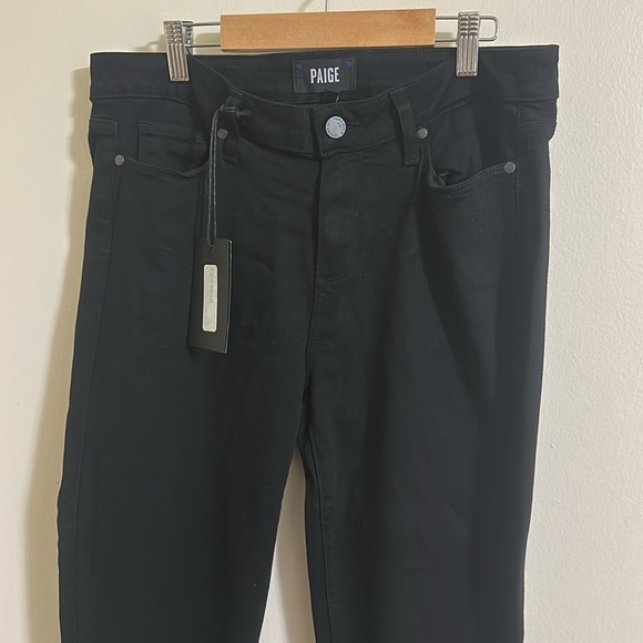 NWT Paige Black Ultra Skinny Transcend Jeans size 31 - Picture 2 of 7